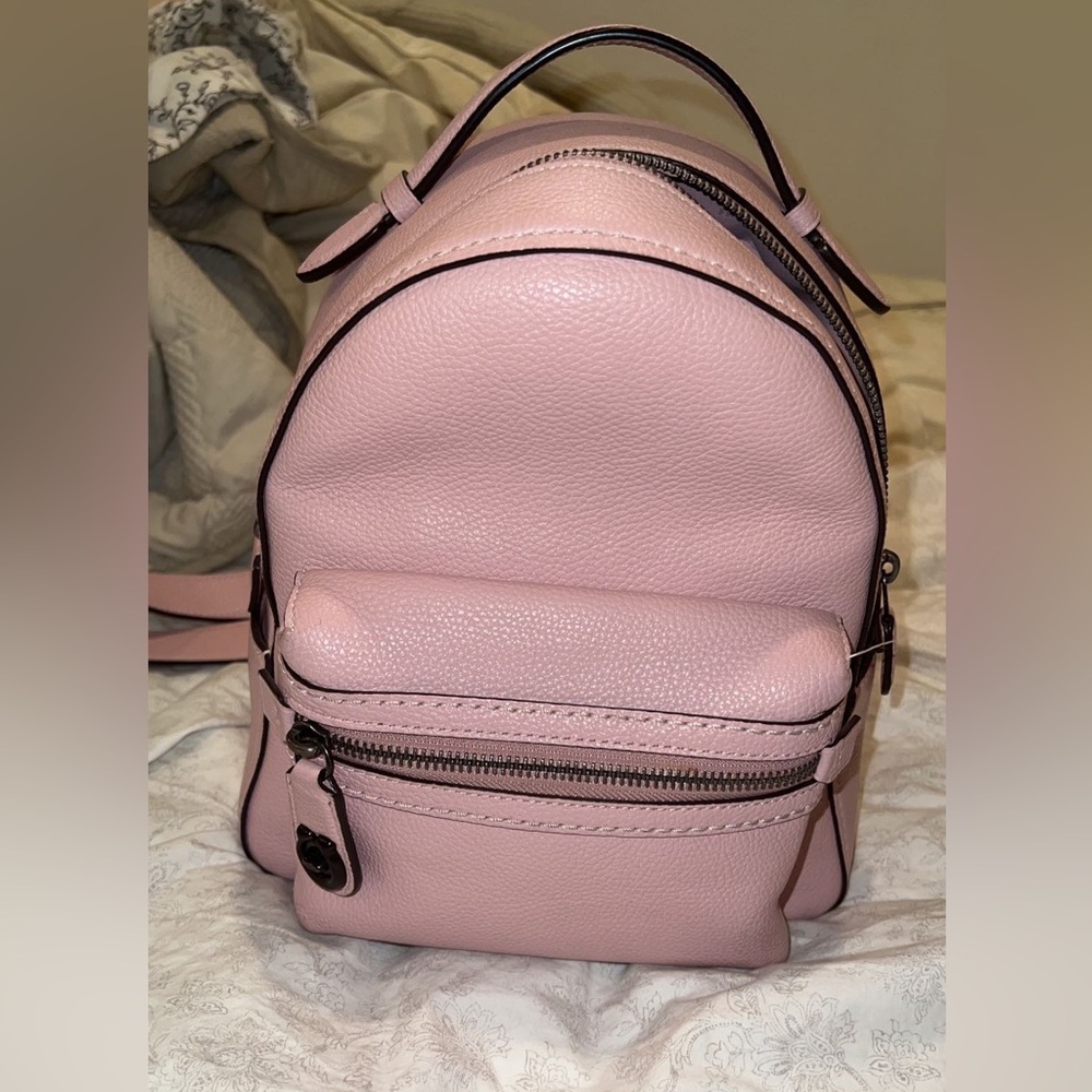 Coach mini backpack light pink